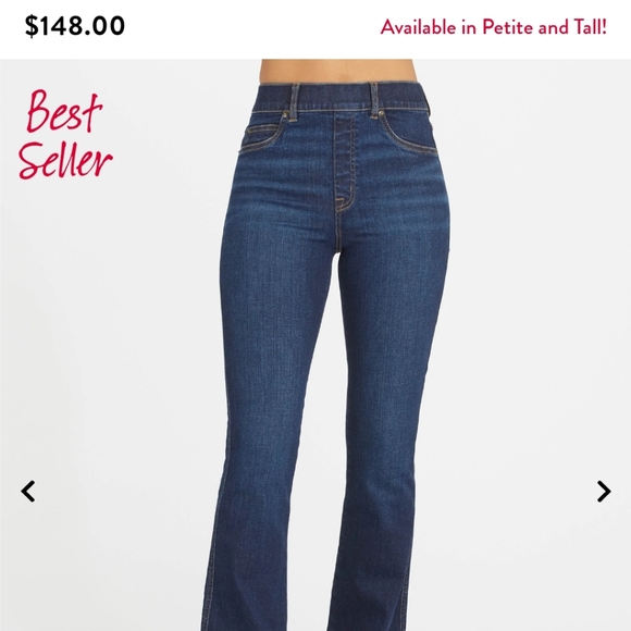 NWOT Spanx Flare Jeans in Midnight - Picture 2 of 6